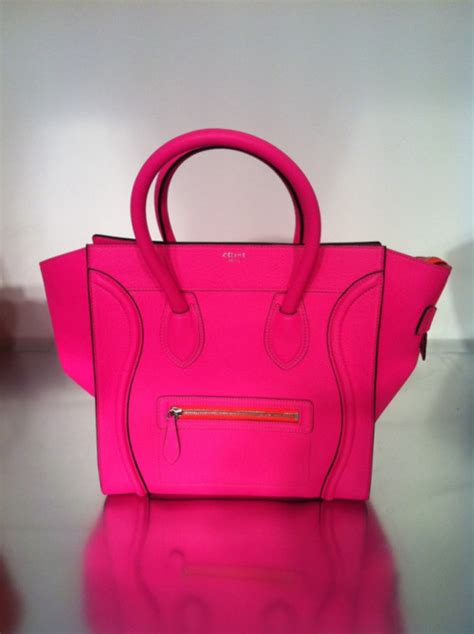 celine bag neon pink|celine pink handbags sale.